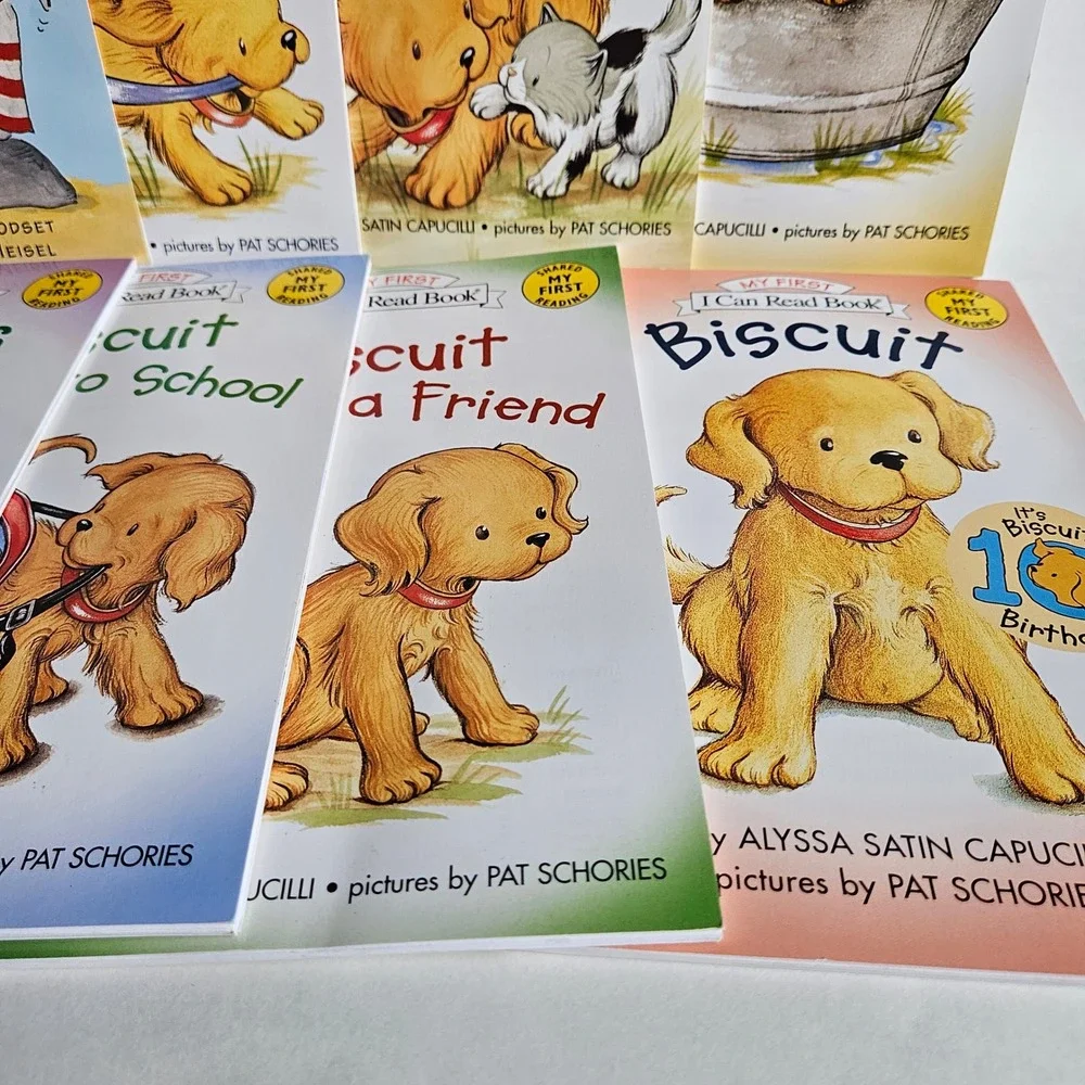 Biscuit My First I Can Read Book Lot of 8 Alyssa Satin Capucilli Go Away Dog